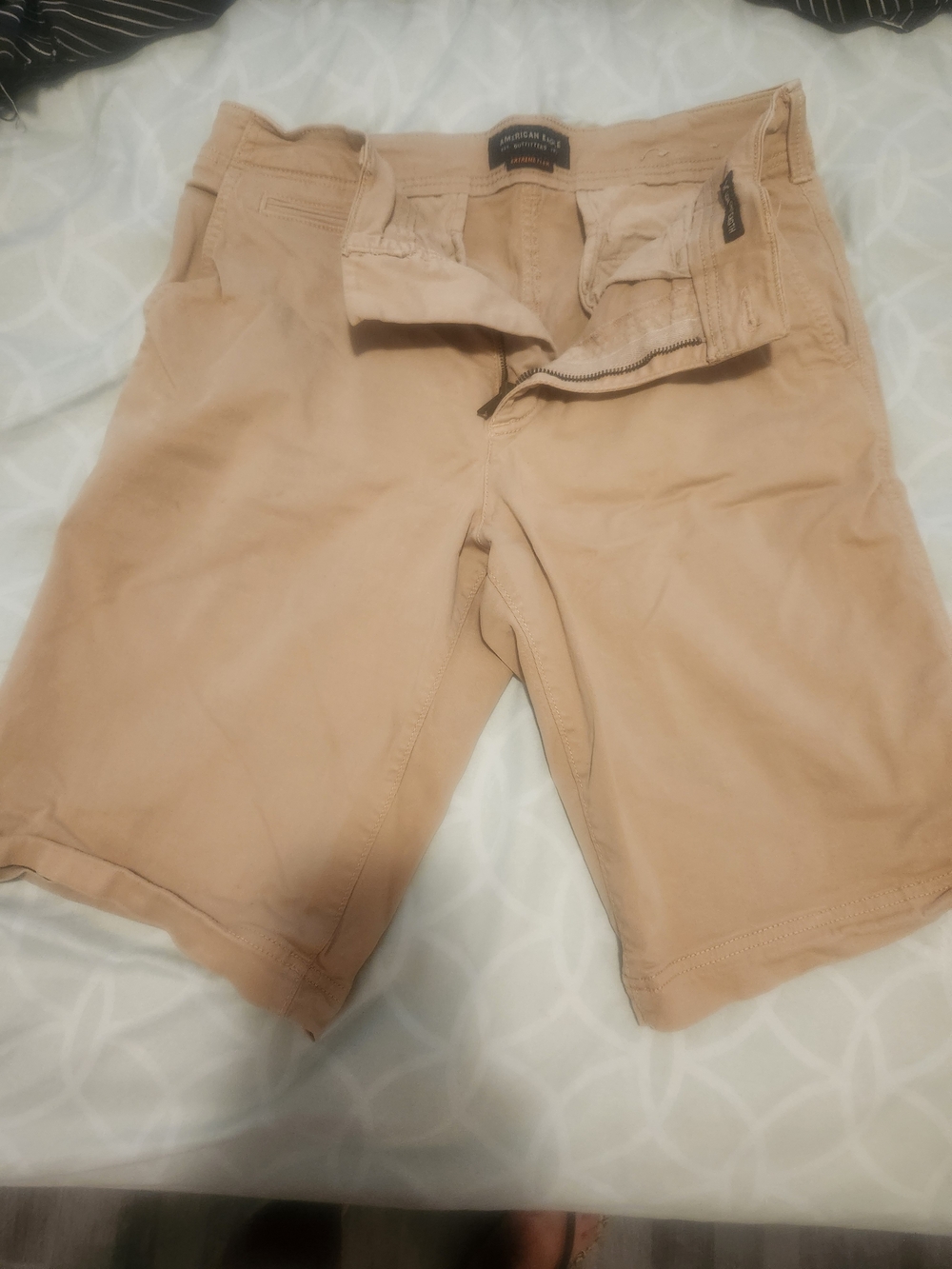 American Eagle Outfitters Tan Flat-Front Men's Shorts